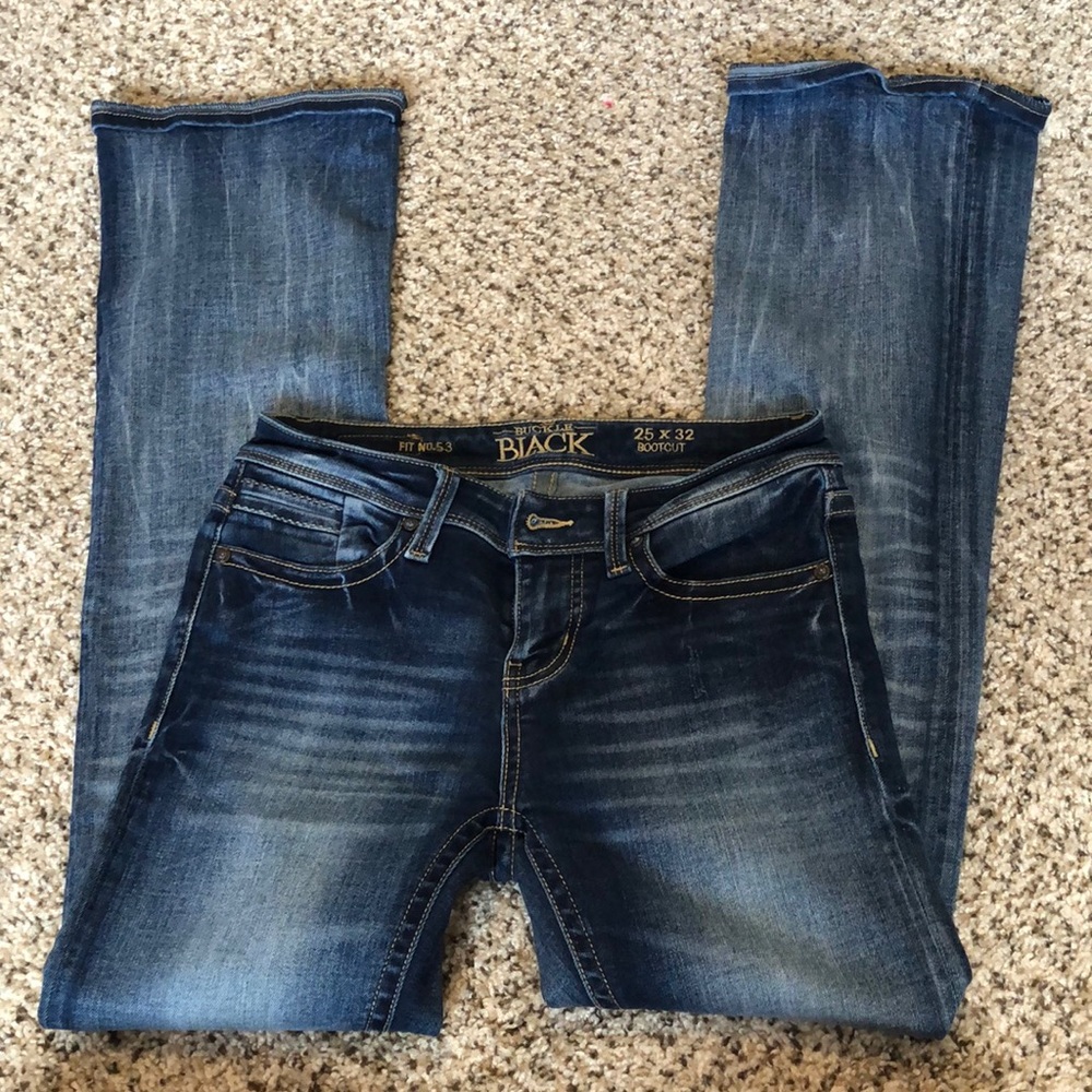 Buckle black jeans